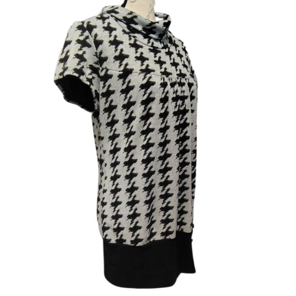 Speechless Knit Tunic Top Jrs Houndstooth Cowl Neck Embellished XL Dark Academia - Picture 4 of 9